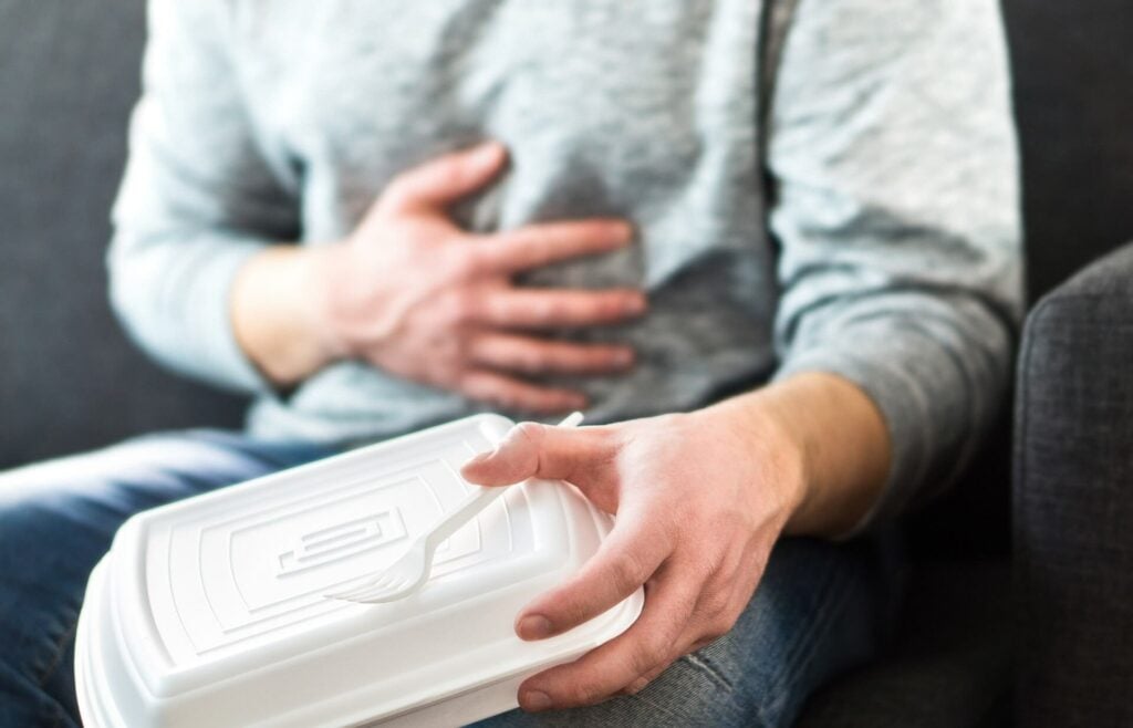 Person Gets Food Poisoning From Pathogens