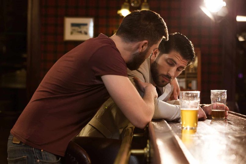 Bartender With TABC Permit Helping Drunk Patron